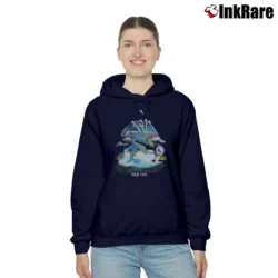 Women’s 1982 Asia Dragon Rock Tour Vintage Cozy Hoodie in navy | Warm, Structured, Stylish