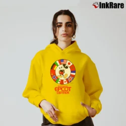 Women’s 1982 Epcot Center Disney Vintage Cozy Hoodie in yellow | Warm, Structured, Stylish