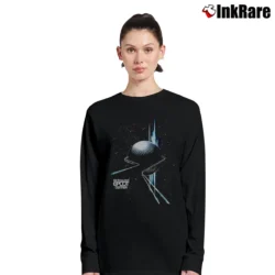 Women’s 1982 Epcot Center Roller Coaster Disney Promo Long-Sleeve Top in black | Sleek, Versatile, All-Season