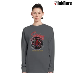 Women’s 1982 Survivor Eye Of The Tiger Tour Long-Sleeve Top in charcoal | Sleek, Versatile, All-Season