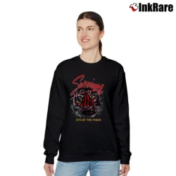 Women’s 1982 Survivor Eye Of The Tiger Tour Relaxed Sweatshirt in black | Soft, Laid-Back Vibe