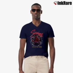 Men’s 1982 Survivor Eye Of The Tiger Tour V-Neck Tee in navy | Sharp, Breathable, Everyday Staple