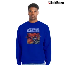 Men’s 1983 Dungeons And Dragons Players Manual Crewneck Sweatshirt in royal blue | Cozy Fabric, Clean Style