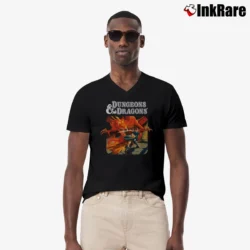 Men’s 1983 Dungeons And Dragons Players Manual V-Neck Tee in black | Sharp, Breathable, Everyday Staple