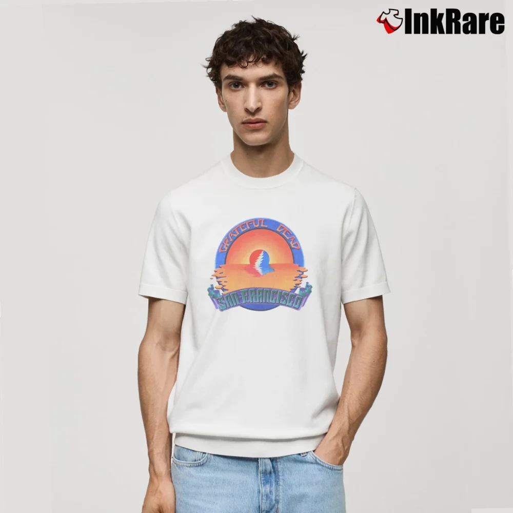 Men’s 1983 Grateful Dead Spring Tour Concert Classic T-Shirt in white | Soft, Breathable Everyday Wear