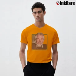 Men’s 1983 Kenny Rogers Country Rock Tour V-Neck Tee in orange | Sharp, Breathable, Everyday Staple