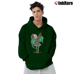 Men’s 1983 Norwescon Seattle Sci - fi Fantasy Dragon Pullover Hoodie in forest green | Cozy, Durable, Modern Fit