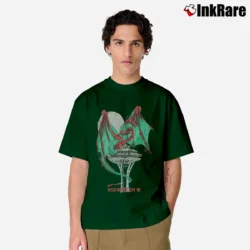 Men’s 1983 Norwescon Seattle Sci - fi Fantasy Dragon Classic T-Shirt in forest green | Soft, Breathable Everyday Wear