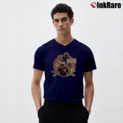 Men’s 1983 Star Wars Return Of The Jedi Classic V-Neck Tee in navy | Sharp, Breathable, Everyday Staple