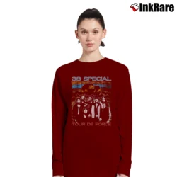 Women’s 1984 38 Special Tour Rock Long-Sleeve Top in maroon | Sleek, Versatile, All-Season