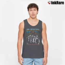 Men’s 1984 38 Special Tour Rock Tank Top in charcoal | Breathable, Active-Friendly Design