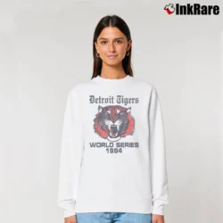 Women’s 1984 Detroit Tigers World Series 80s Relaxed Sweatshirt in white | Soft, Laid-Back Vibe