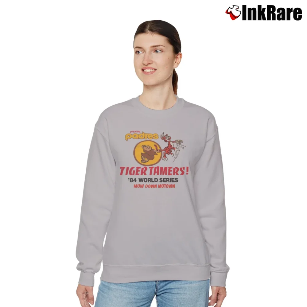 Women’s 1984 Padres Tiger Tamers Motown Series Relaxed Sweatshirt in sport grey | Soft, Laid-Back Vibe