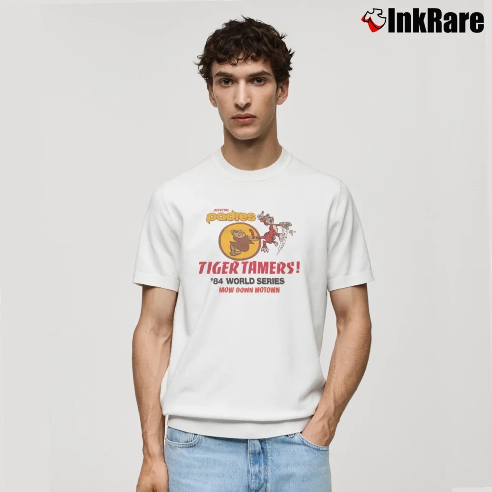 Men’s 1984 Padres Tiger Tamers Motown Series Classic T-Shirt in white | Soft, Breathable Everyday Wear