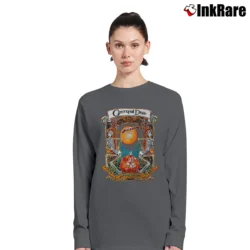 Women’s 1985 Grateful Dead Halloween Fall Winter Tour Vintage Rock Classic Band Long-Sleeve Top in charcoal | Sleek, Versatile, All-Season