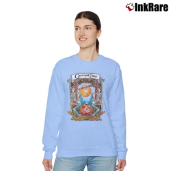 Women’s 1985 Grateful Dead Halloween Fall Winter Tour Vintage Rock Classic Band Relaxed Sweatshirt in light blue | Soft, Laid-Back Vibe