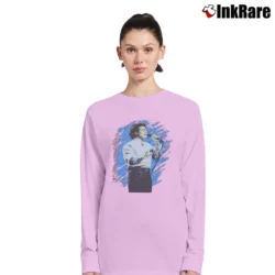 Women’s 1985 Paul Rodgers The Firm Tour Long-Sleeve Top in light pink | Sleek, Versatile, All-Season