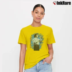 Women’s 1985 Paul Rodgers The Firm Tour Signature T-Shirt in yellow | Soft, Flattering Fit