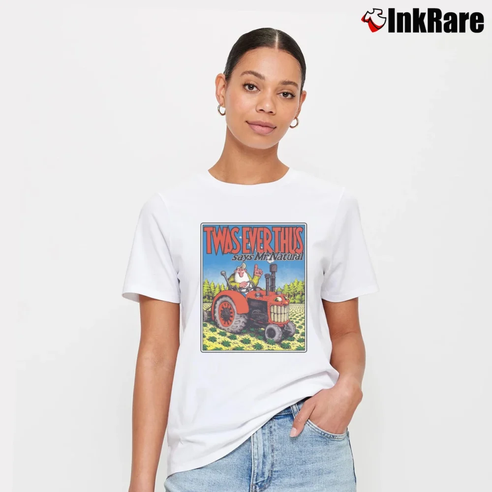 Women’s 1985 Robert Crumb Twas Ever Thus Signature T-Shirt in white | Soft, Flattering Fit