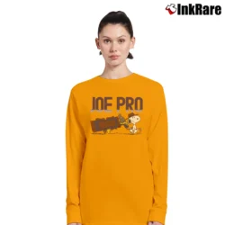 Women’s 1985 Snoopy Joe Pro Golf Peanuts Long-Sleeve Top in orange | Sleek, Versatile, All-Season