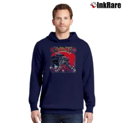 Men’s 1985 Y&T Black Tiger Tour Rock Pullover Hoodie in navy | Cozy, Durable, Modern Fit