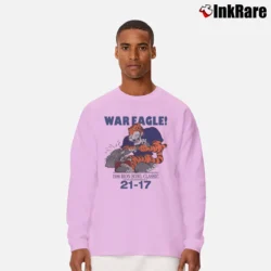 Men’s 1986 Auburn Tigers Iron Bowl Long-Sleeve Shirt in light pink | Sleek, Lightweight, Year-Round Wear