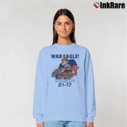 Women’s 1986 Auburn Tigers Iron Bowl Relaxed Sweatshirt in light blue | Soft, Laid-Back Vibe