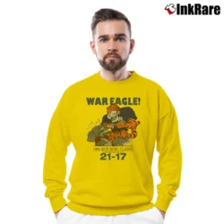 Men’s 1986 Auburn Tigers Iron Bowl Crewneck Sweatshirt in yellow | Cozy Fabric, Clean Style
