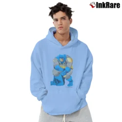 Men’s 1986 Batman Frank Miller DC Comics Graphic Pullover Hoodie in light blue | Cozy, Durable, Modern Fit