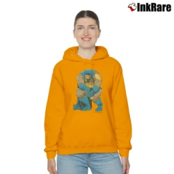 Women’s 1986 Batman Frank Miller DC Comics Graphic Cozy Hoodie in orange | Warm, Structured, Stylish
