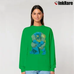 Women’s 1986 Batman Frank Miller Lynn Varley Classic Relaxed Sweatshirt in irish green | Soft, Laid-Back Vibe