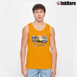 Men’s 1986 Disneyland Star Tours Star Wars Graphic Tank Top in orange | Breathable, Active-Friendly Design