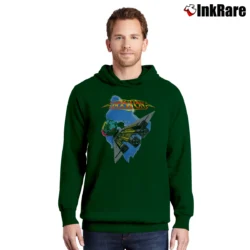 Men’s 1987 Boston Band Third Stage Tour Pullover Hoodie in forest green | Cozy, Durable, Modern Fit