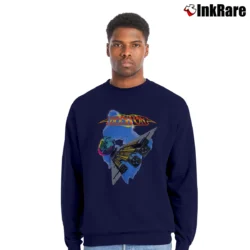 Men’s 1987 Boston Band Third Stage Tour Crewneck Sweatshirt in navy | Cozy Fabric, Clean Style