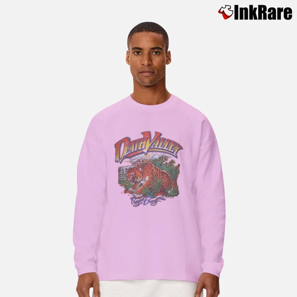 Men’s 1987 LSU Tigers Death Valley Football Long-Sleeve Shirt in light pink | Sleek, Lightweight, Year-Round Wear