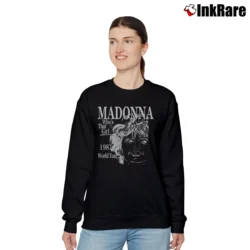 Women’s 1987 Madonna Who's That Girl Tour Relaxed Sweatshirt in black | Soft, Laid-Back Vibe