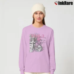 Women’s 1987 Tesla Deadstock Concert Long-Sleeve Top in light pink | Sleek, Versatile, All-Season