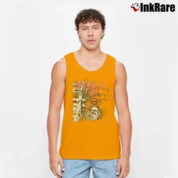 Men’s 1987 Tesla Deadstock Concert Tank Top in orange | Breathable, Active-Friendly Design