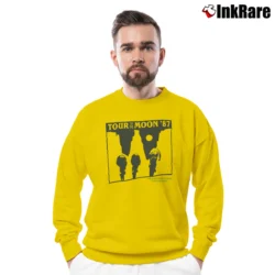 Men’s 1987 Tour Of The Moon Colorado Crewneck Sweatshirt in yellow | Cozy Fabric, Clean Style