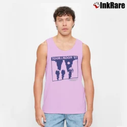 Men’s 1987 Tour Of The Moon Colorado Tank Top in light pink | Breathable, Active-Friendly Design