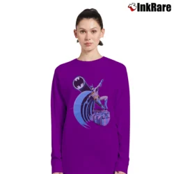 Women’s 1988 Batman DC Comics Skyline Retro Long-Sleeve Top in purple | Sleek, Versatile, All-Season