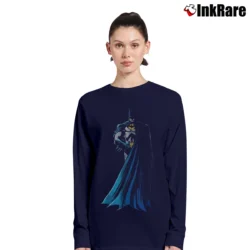 Women’s 1988 Batman Movie Promo Michael Keaton Jack Nicholson Long-Sleeve Top in navy | Sleek, Versatile, All-Season