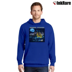 Men’s 1988 Cat Caterpillar Diesel Power Pullover Hoodie in royal blue | Cozy, Durable, Modern Fit