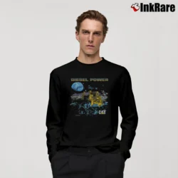 Men’s 1988 Cat Caterpillar Diesel Power Long-Sleeve Shirt in black | Sleek, Lightweight, Year-Round Wear