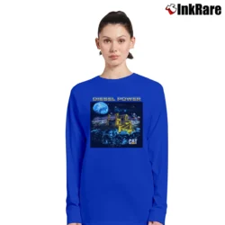 Women’s 1988 Cat Caterpillar Diesel Power Long-Sleeve Top in royal blue | Sleek, Versatile, All-Season