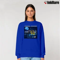 Women’s 1988 Cat Caterpillar Diesel Power Relaxed Sweatshirt in royal blue | Soft, Laid-Back Vibe