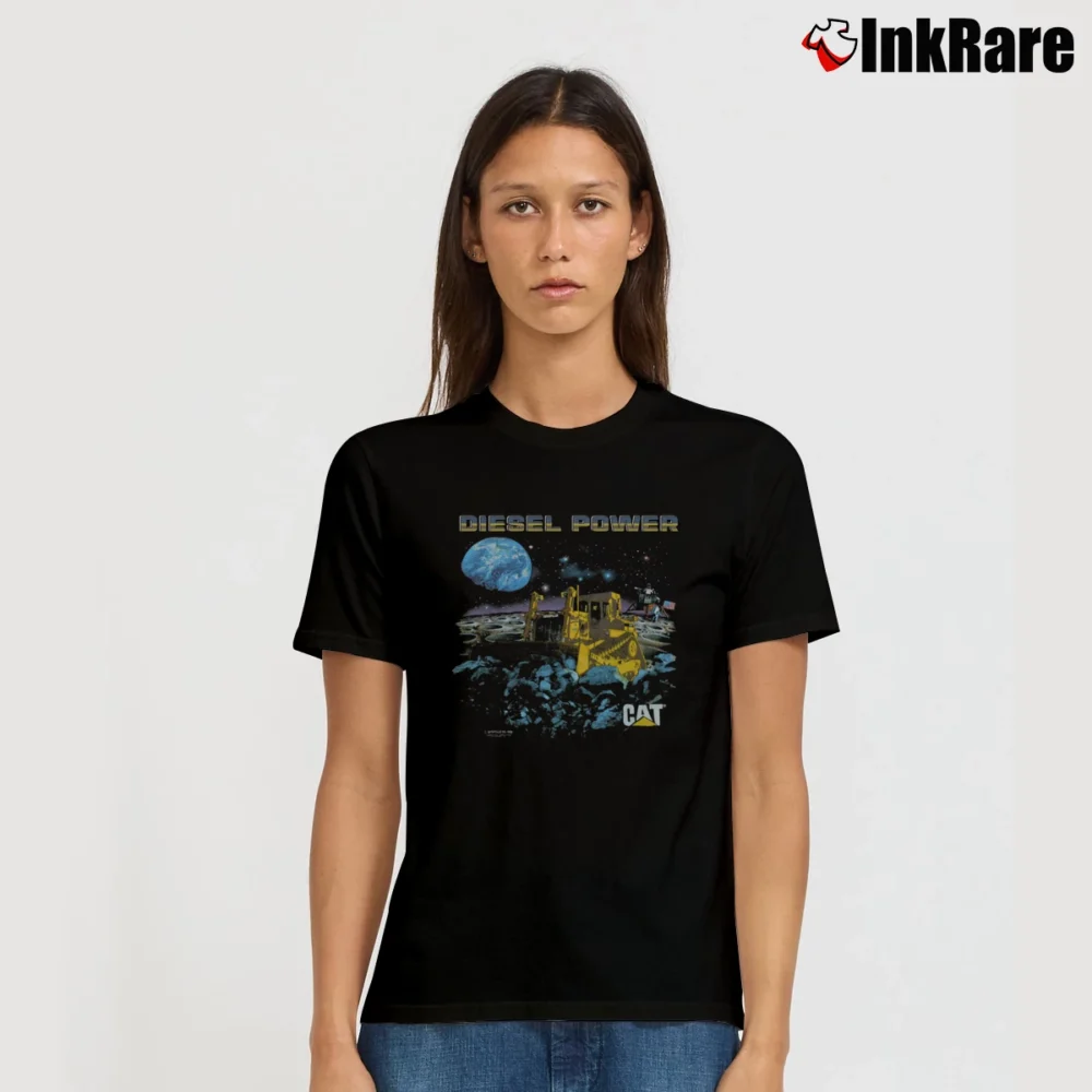 Women’s 1988 Cat Caterpillar Diesel Power Signature T-Shirt in black | Soft, Flattering Fit