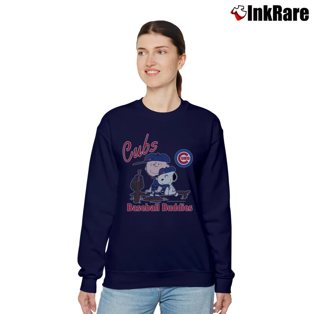 Women’s 1988 Chicago Cubs Snoopy Peanuts MLB Relaxed Sweatshirt in navy | Soft, Laid-Back Vibe