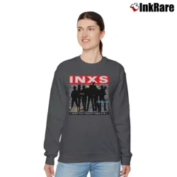 Women’s 1988 INXS Kick Tour Concert Band Relaxed Sweatshirt in charcoal | Soft, Laid-Back Vibe