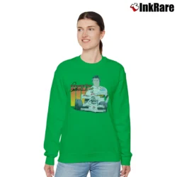 Women’s 1988 Mario Andretti Nascar Relaxed Sweatshirt in irish green | Soft, Laid-Back Vibe
